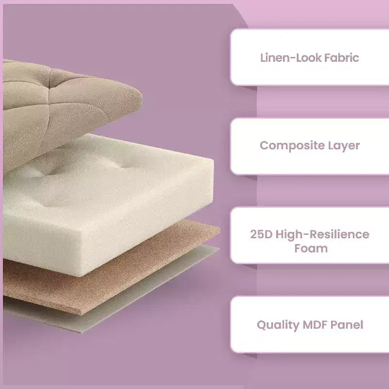 43.3 Panca Contenitore Ottomana, Poggiapiedi con Gambe, Ottomana con Contenitore, Panca Rettangolare da Fondo Letto, Baule Contenitore, Carico fino a 299 kg, Robusta