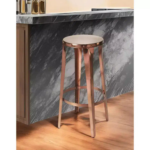 30 Copper Iron Bar Stool Senza Schienale Altezza Bar
