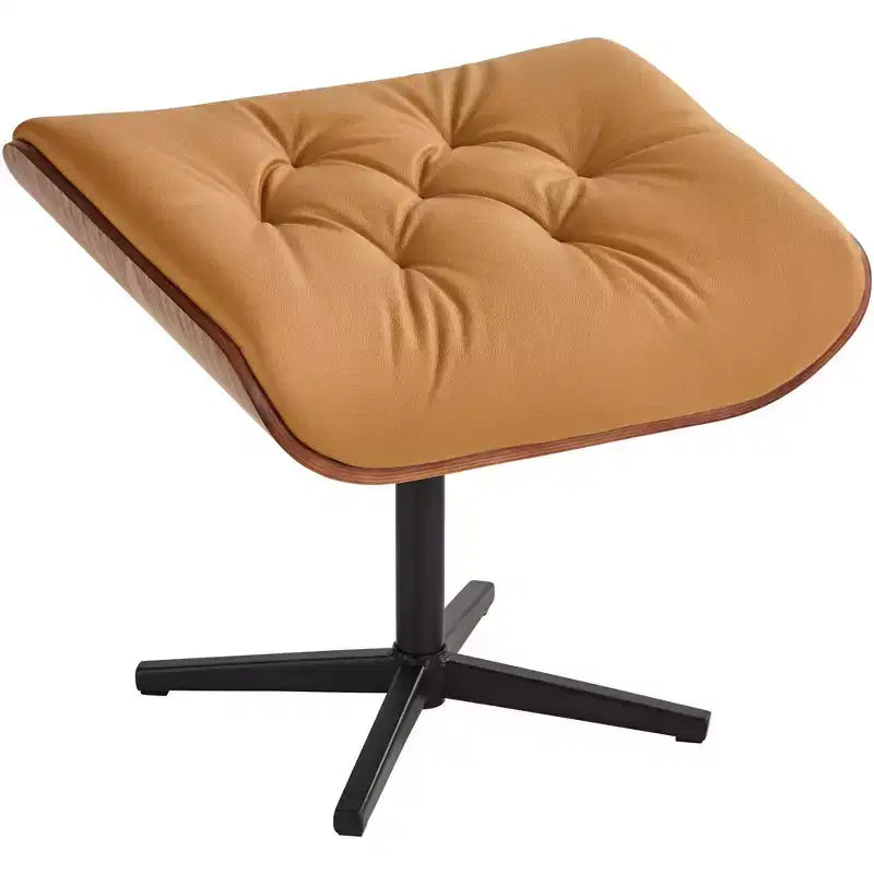 Poltrona Reclinabile Moderna con Pouf Poggiapiedi, Reclinazione Manuale Confortevole per Camera da Letto