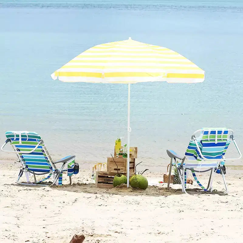 di 2 sedie a zaino da spiaggia per adulti, sedie pieghevoli leggere in alluminio con schienale regolabile a 5 posizioni, portasciugamani, tasche portaoggetti