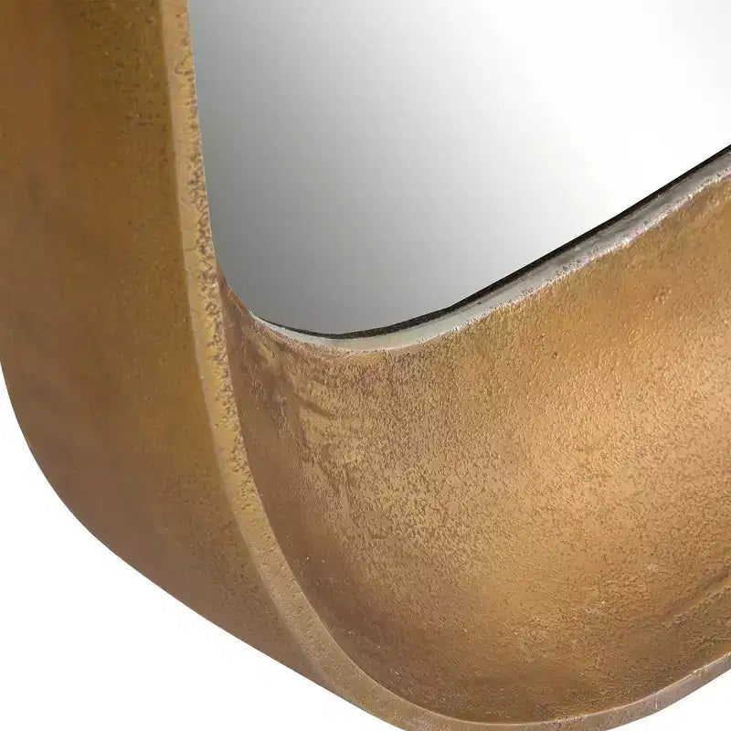 Specchio da parete ad arco in ottone 23 3/4 x 35 1/2