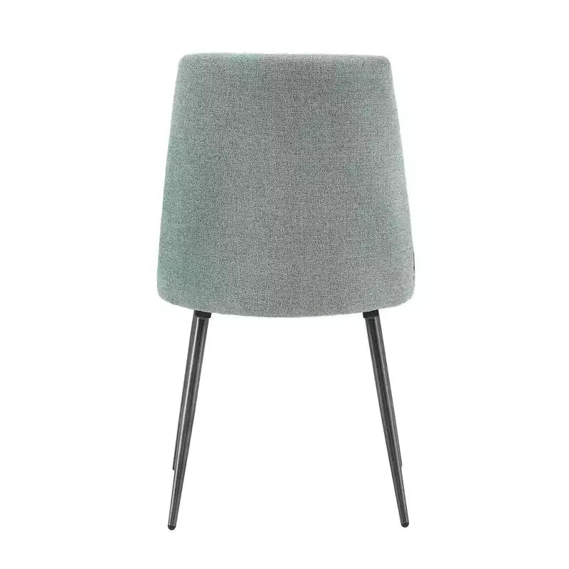 Sedie da pranzo imbottite set da 2 - iNSPIREQ, cuscino in schiuma beige con gambe in metallo