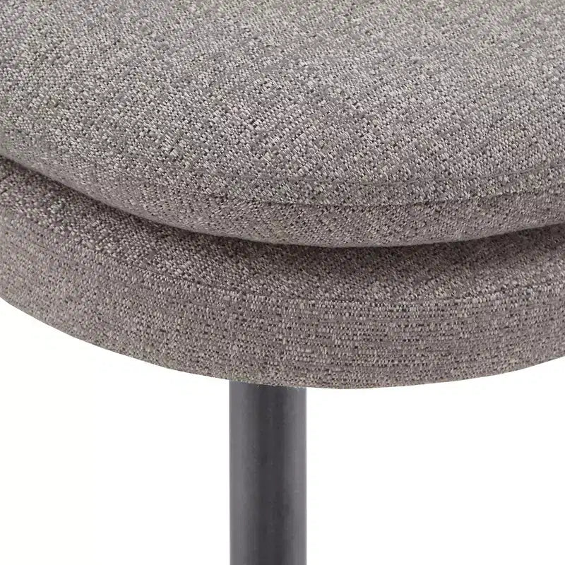 Sedie da pranzo imbottite set da 2 - iNSPIREQ, cuscino in schiuma beige con gambe in metallo