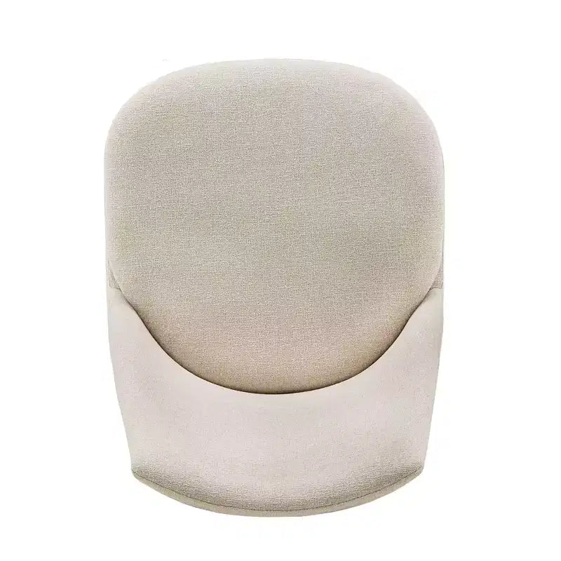 Sedie da pranzo imbottite set da 2 - iNSPIREQ, cuscino in schiuma beige con gambe in metallo