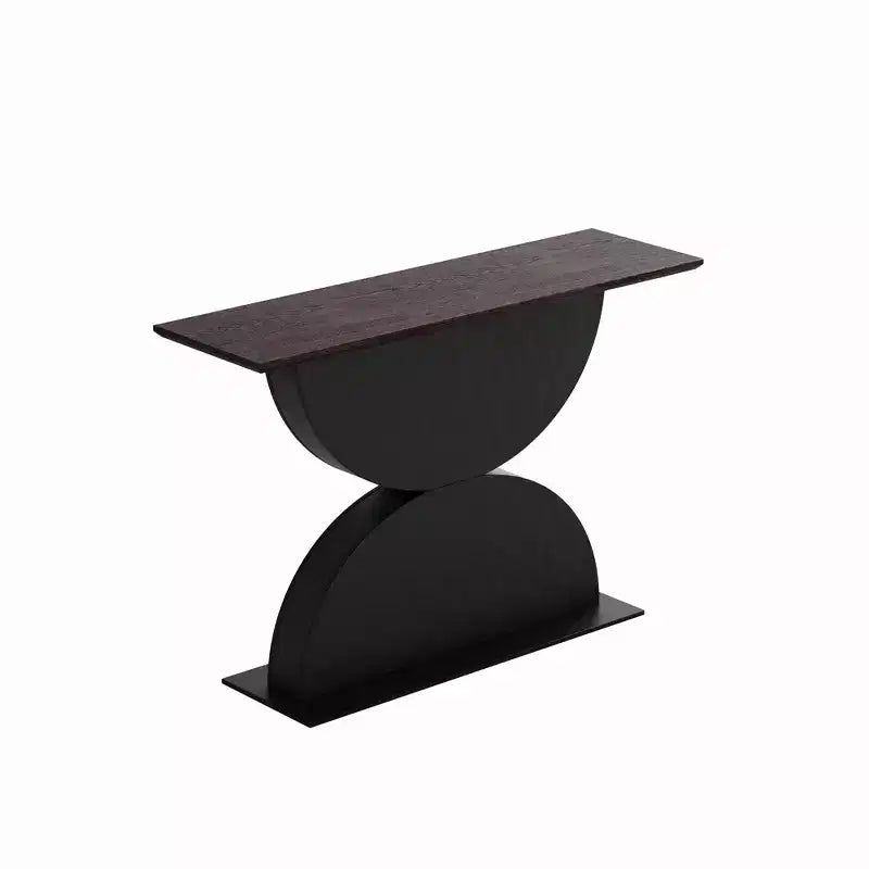 Consolle a semicerchi doppi da 47'' con base testurizzata effetto martellato 3D