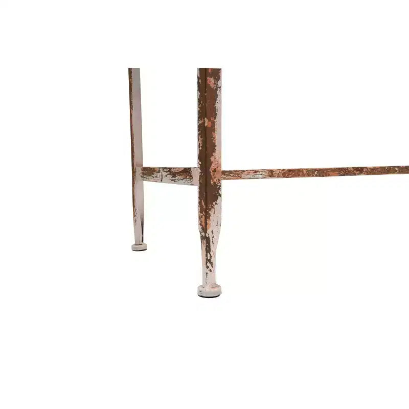Tavolino da divano argento: finitura effetto zinco, piano in legno di abete, capacità 20 kg