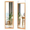 Specchio a Parete a Figura Intera con Cornice in Legno Bianco\Nero\Oro