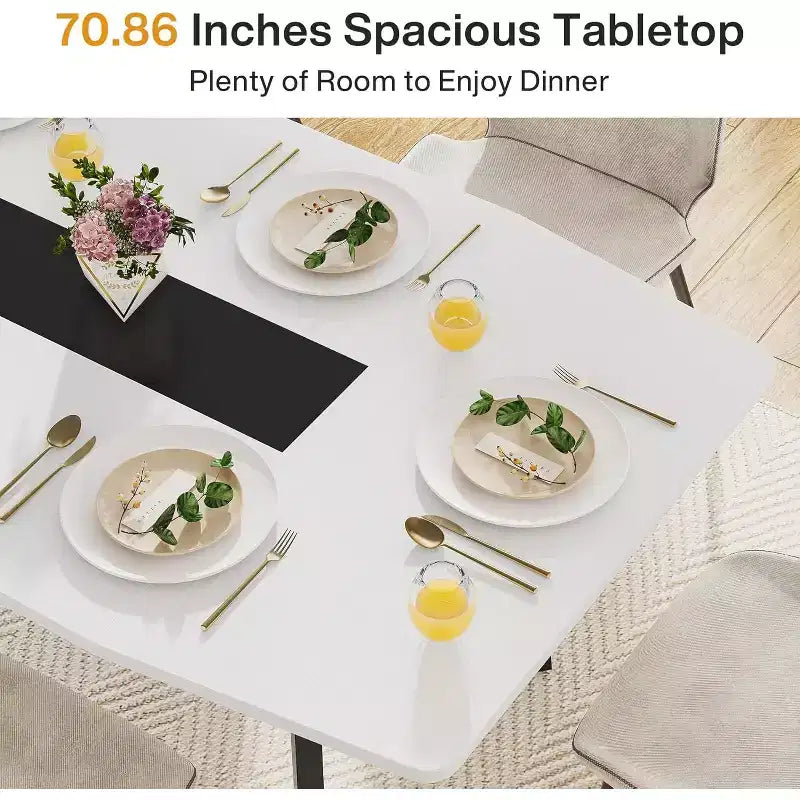 Tavolo da pranzo a forma di barca da 180 cm per 6-8 persone, Tavolo da cucina industriale, Grande tavolo da pranzo in legno per cucina, Riunioni di famiglia